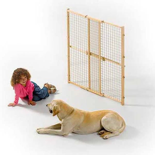 44-in Wood Wire Mesh Pet Gate E54983