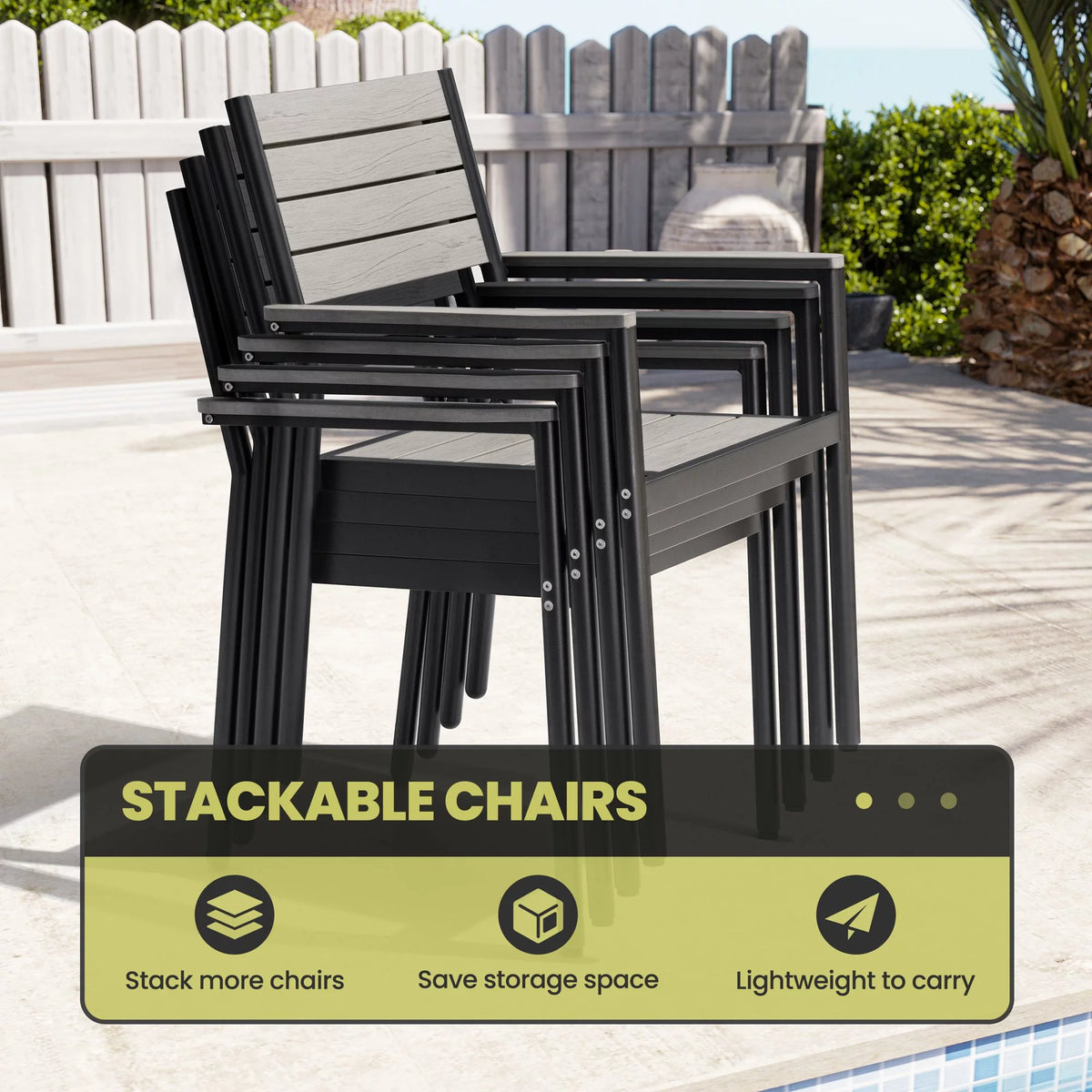 9 Pcs Aluminum Patio Dining Set F1132