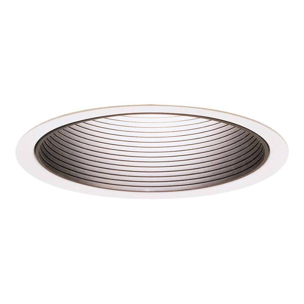 Black 5 in. Step Baffle Reflector Trim Y20053