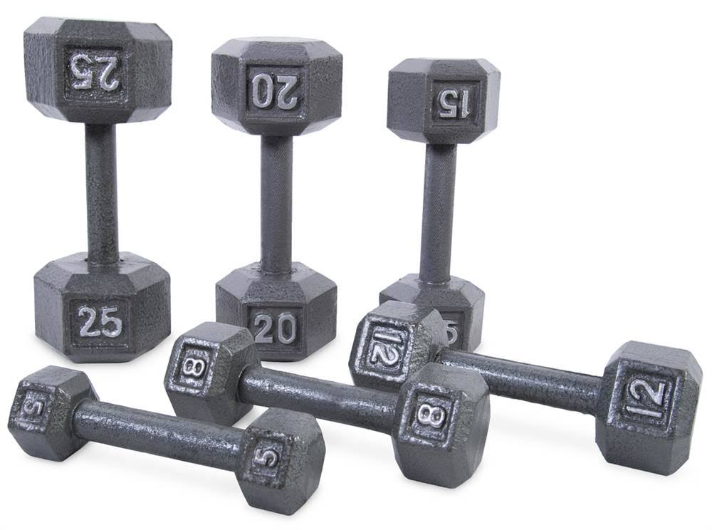 Cast Iron Hex Dumbbell 15 lb A87573