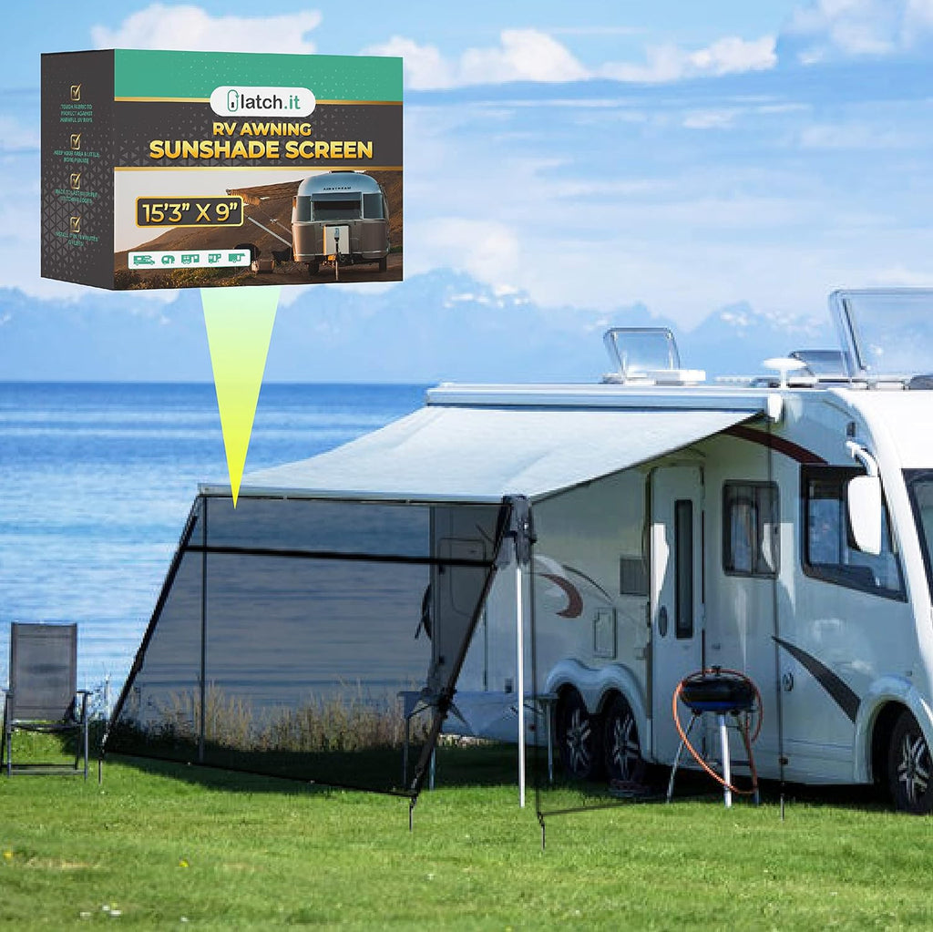 RV Awning Shade Screen 7x9’ Mesh Pack of 2 B10340