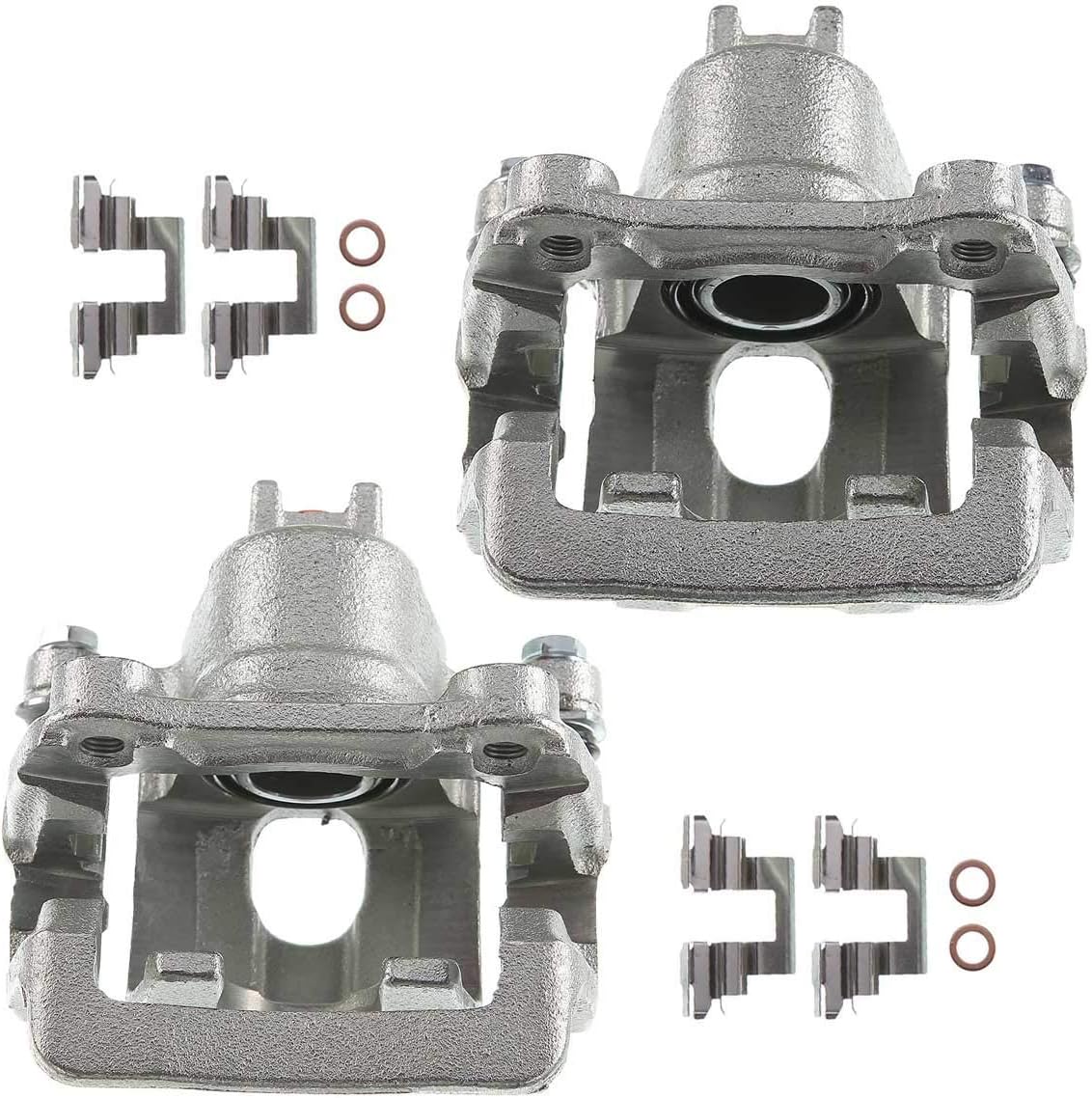Disc Brake Caliper Assembly with Bracket Rear Left Driver Side Pack of 2 I6294
