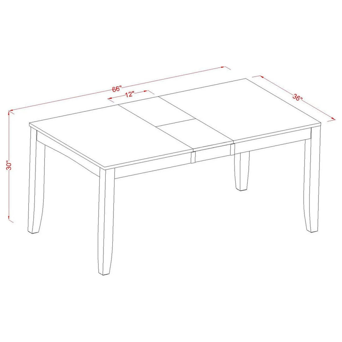 Dining Set Table With Leaf And Dining Chairs S281