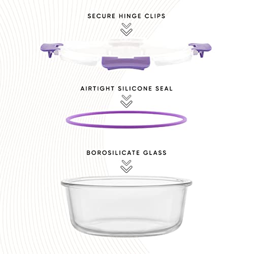 24pc Borosilicate Glass Storage Containers with Lids U151