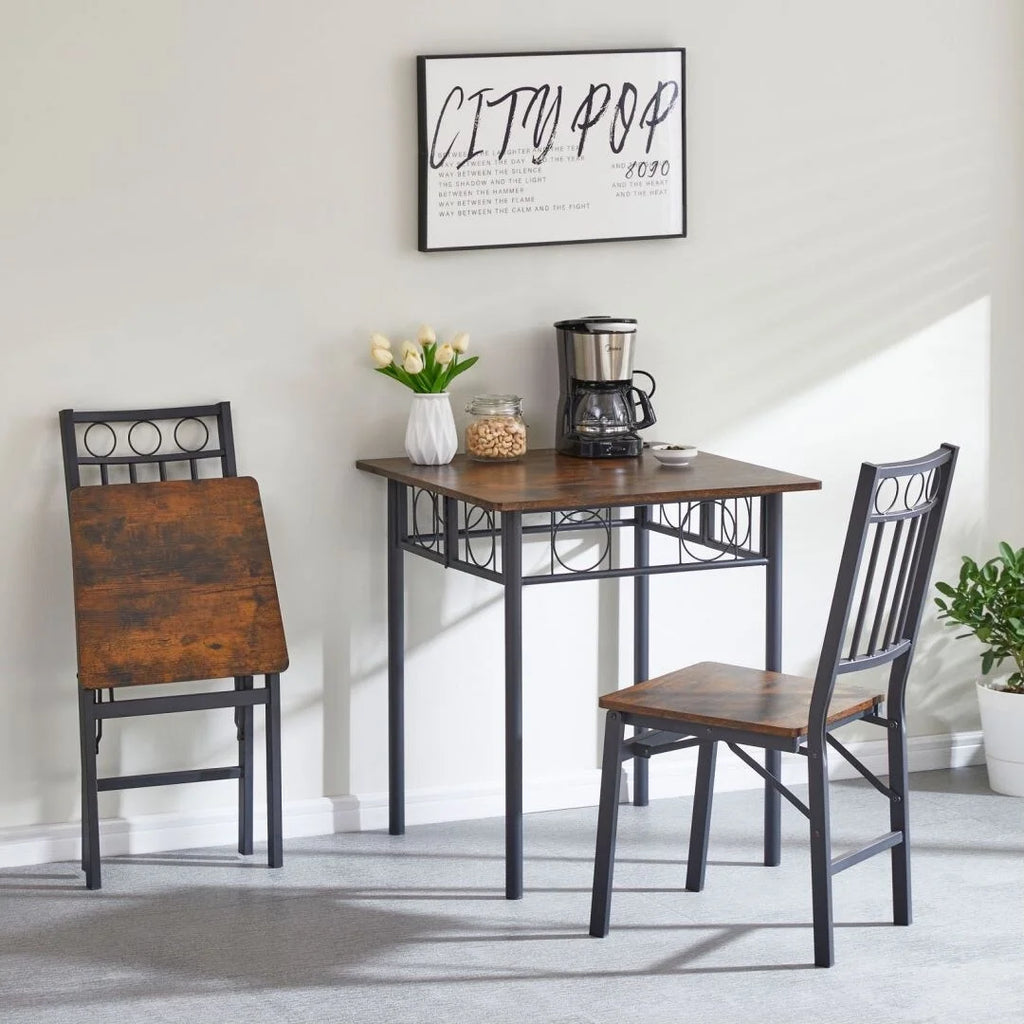 Metal and Wood Folding Chair U4555