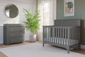 3-Piece Nursery Set with Convertible Crib, 3-Drawer Dresser, and Changing Table Topper L95059
