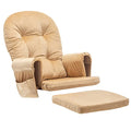 Royal Blue Velvet Rocking Chair Cushion Set with Ties, 5PCS I97123