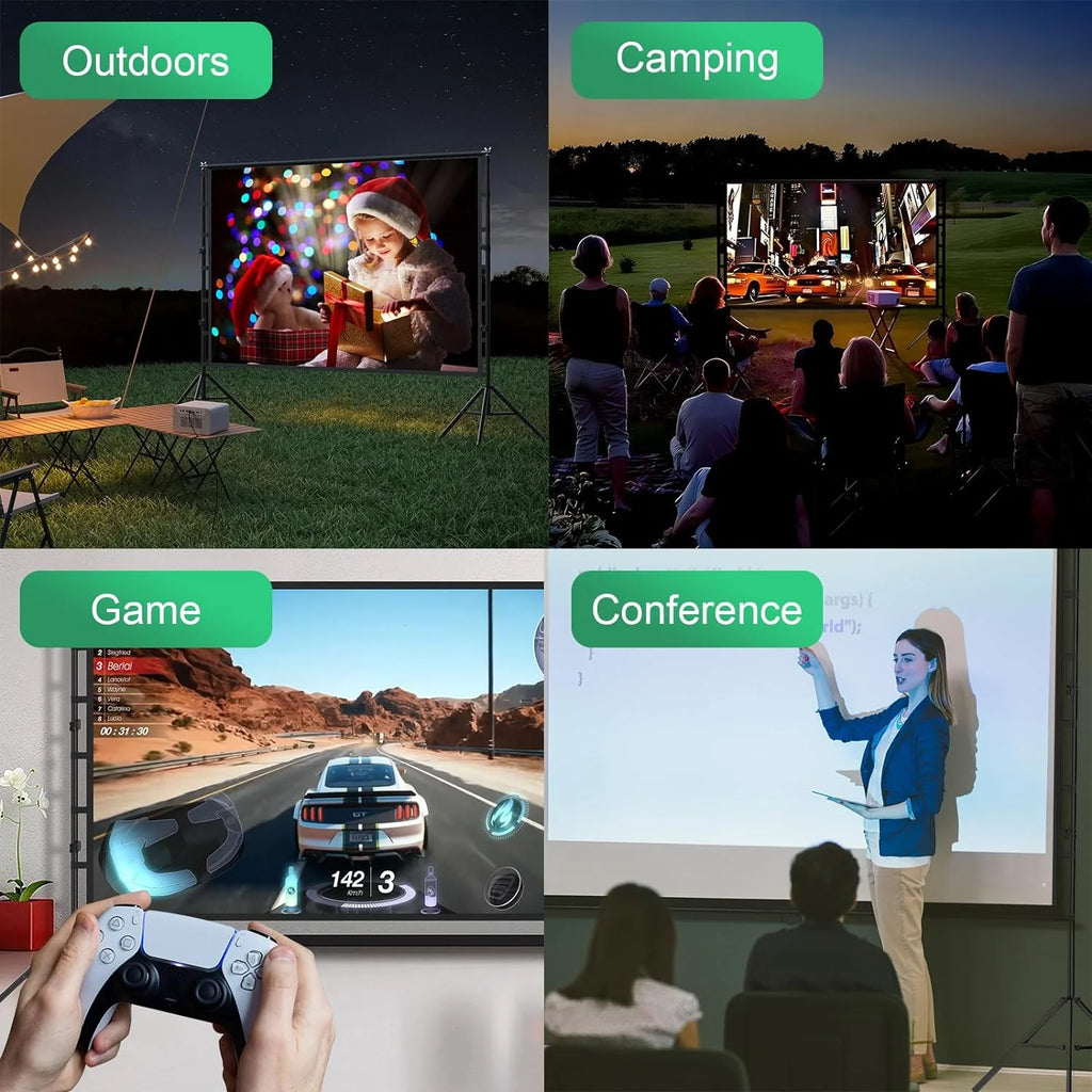100 inch Portable Projector Screen with Stand F3612
