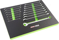 16 Piece Metric Combo Wrench Set with Foam EVA Tray A486