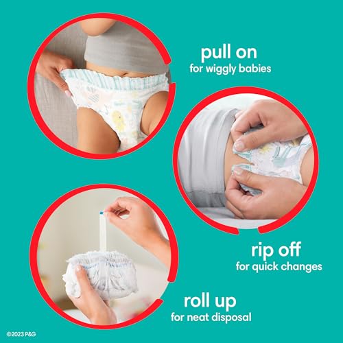 Size 5 Pull-On Disposable Baby Diapers 128 Count G9979