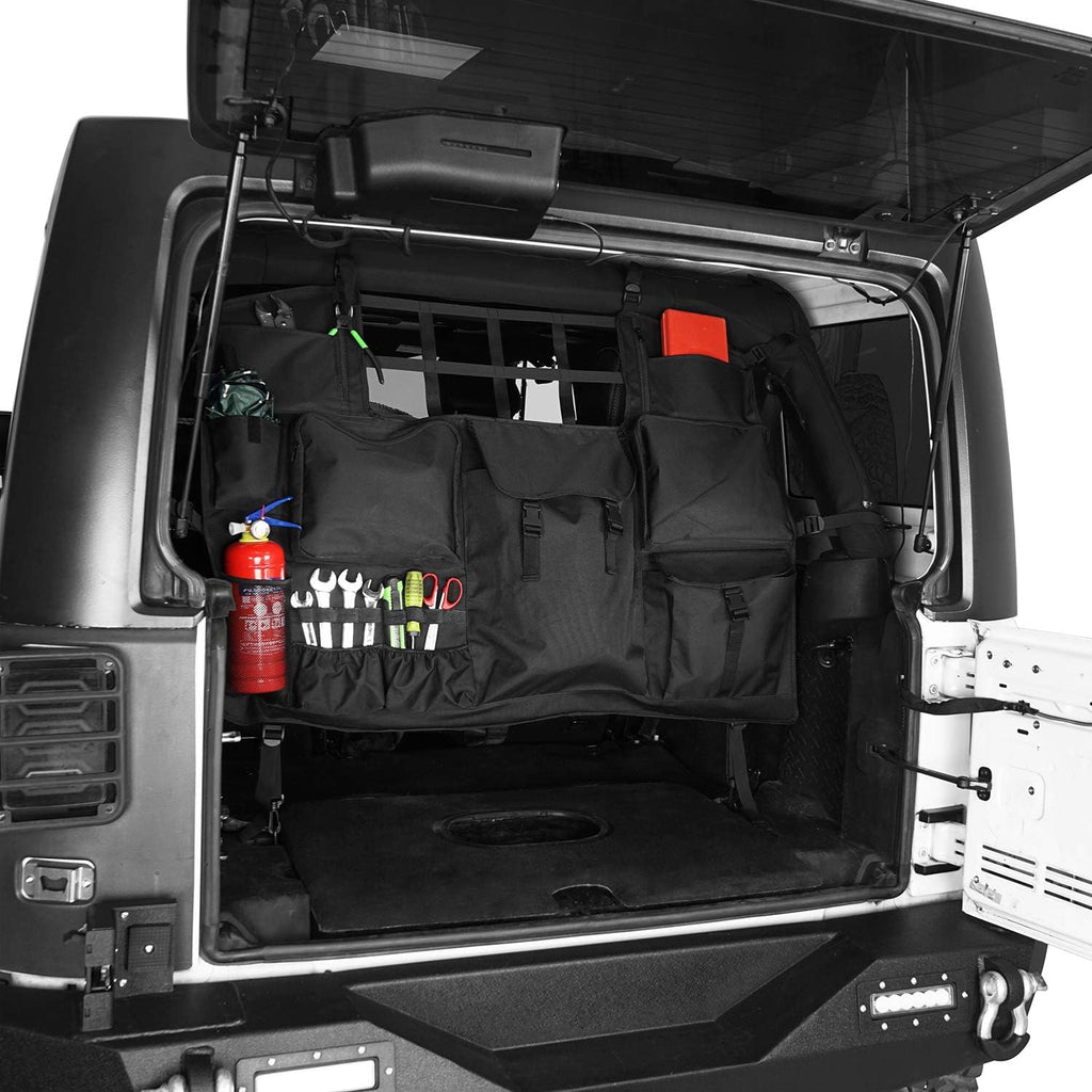Rear Seat Cover Cargo Net Trunk Organizers Pouch Bags J8167