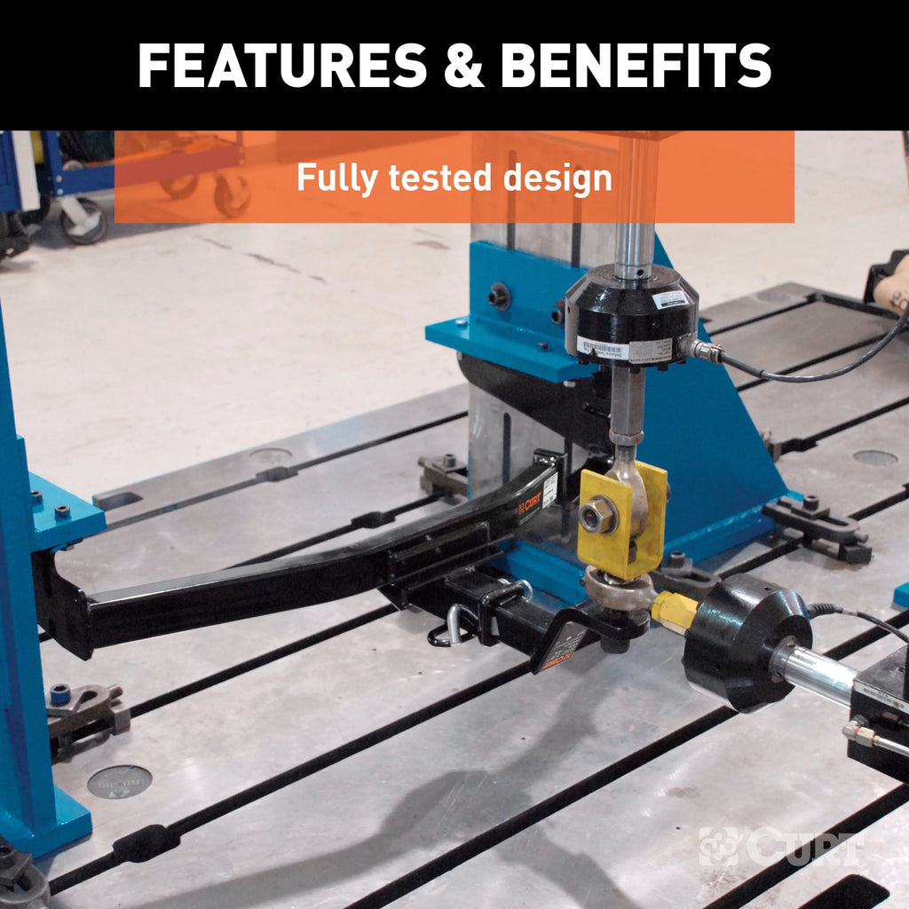 Class 2 Trailer Hitch with Installation Hardware, Pin & Clip E1037