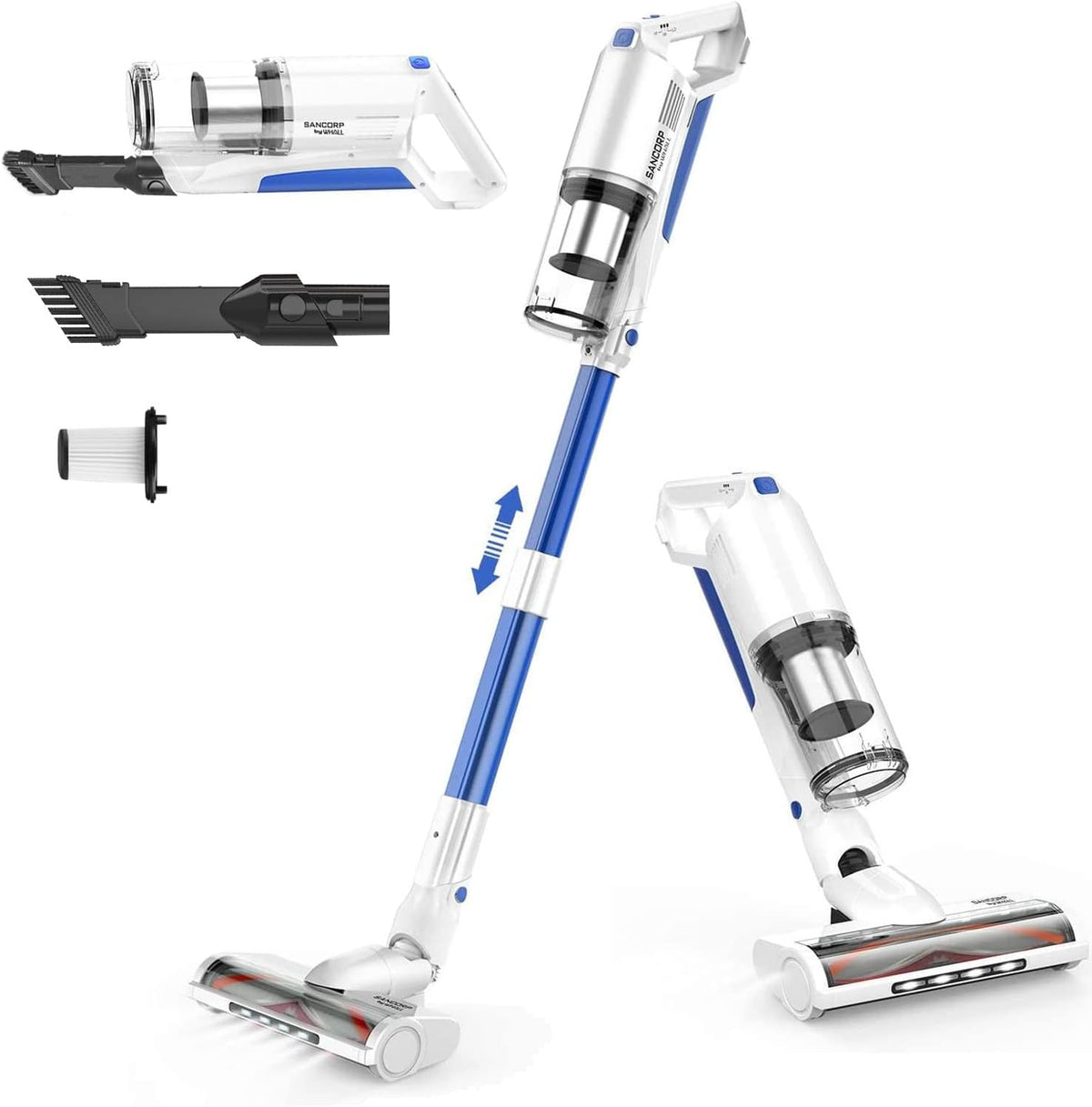 Cordless Stick Vacuum Cleaner 22Kpa 280W 4 in 1 Lightweight Handheld L547