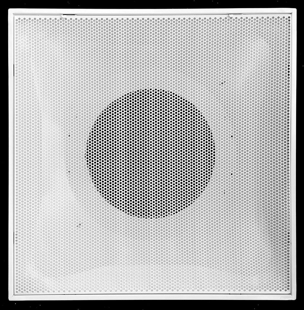 24 x 24 Metal Drop Ceiling Return Grill with 12 Collar Z7630