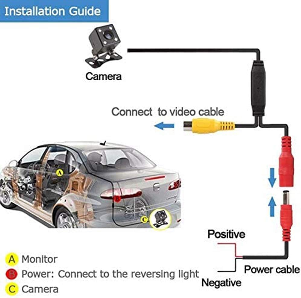 Waterproof 170° Wide Angle 12 LED Night Vision Backup Camera P888795