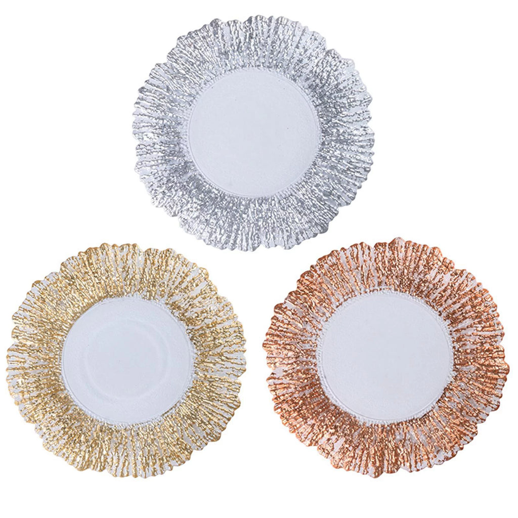Glass Round Serving Platter Y451