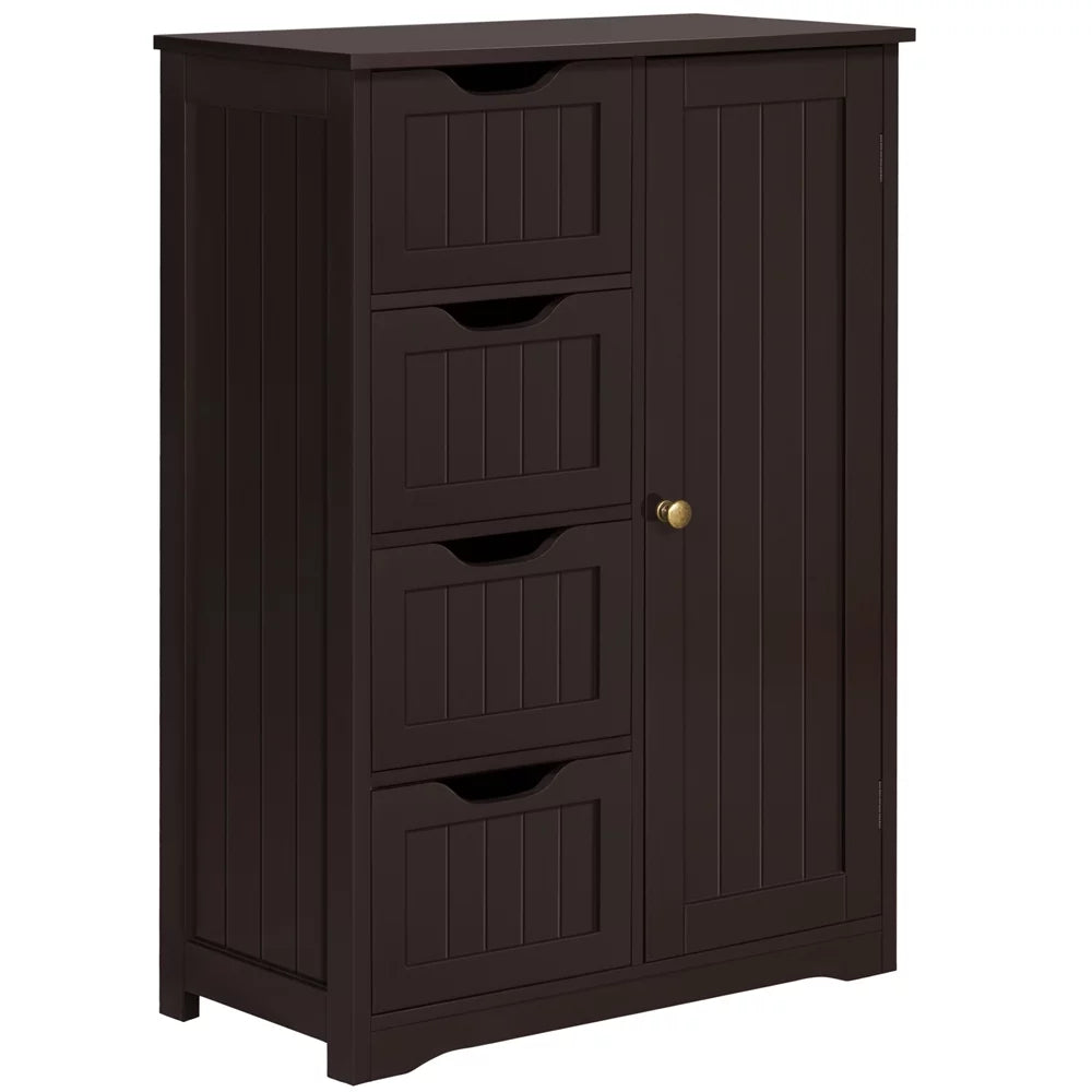 4 Drawers Wooden Bathroom Floor Cabinet Z410