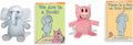 Plush Piggie & Gerald Elephant with 2 Books, 12" Pack L801373
