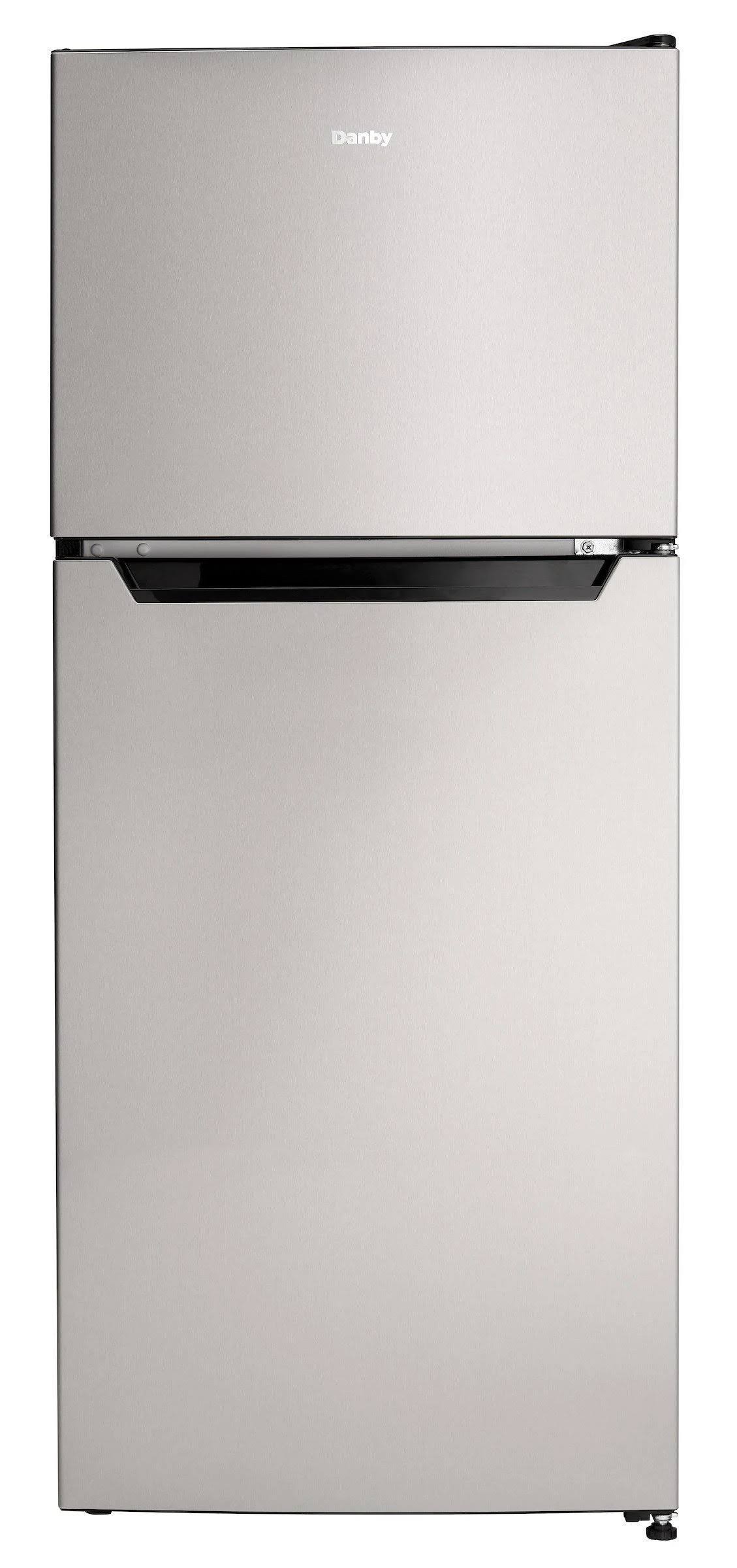 Stainless Steel Top Freezer Compact Refrigerator H17435