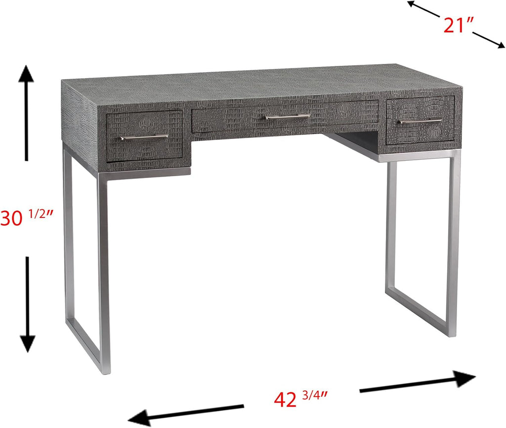 Gray Textured Reptile Desk H606