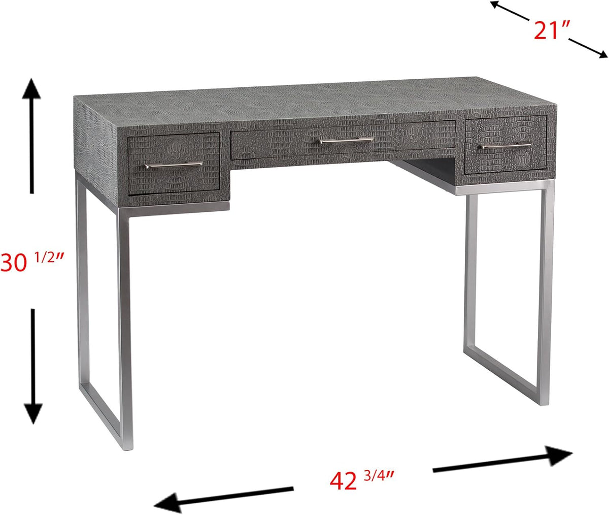 Gray Textured Reptile Desk H606
