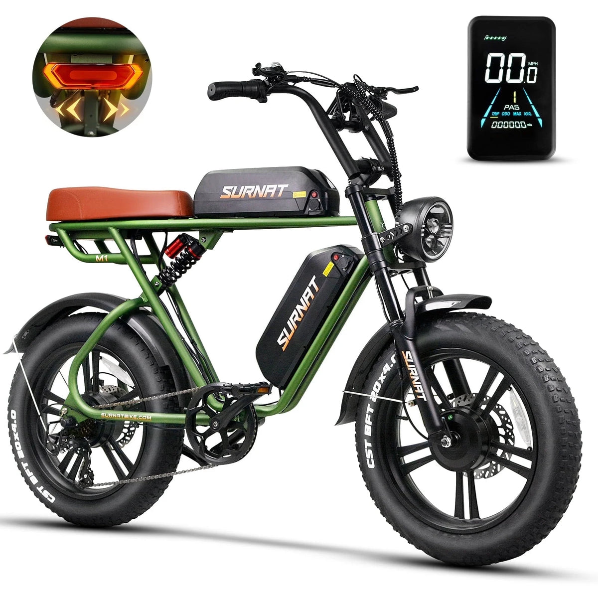 20" Dual Motor 2000W Fat Tire Electric Bike M51495