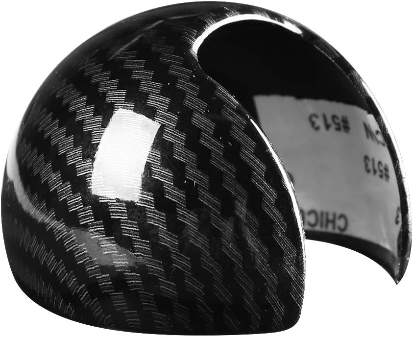 Carbon Fiber Style Car Gear Shift Knob Head Cover Cap R5577