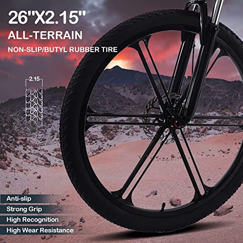 26" 350W 36V 10A Foldable Electric Bike with Removable Battery T3844