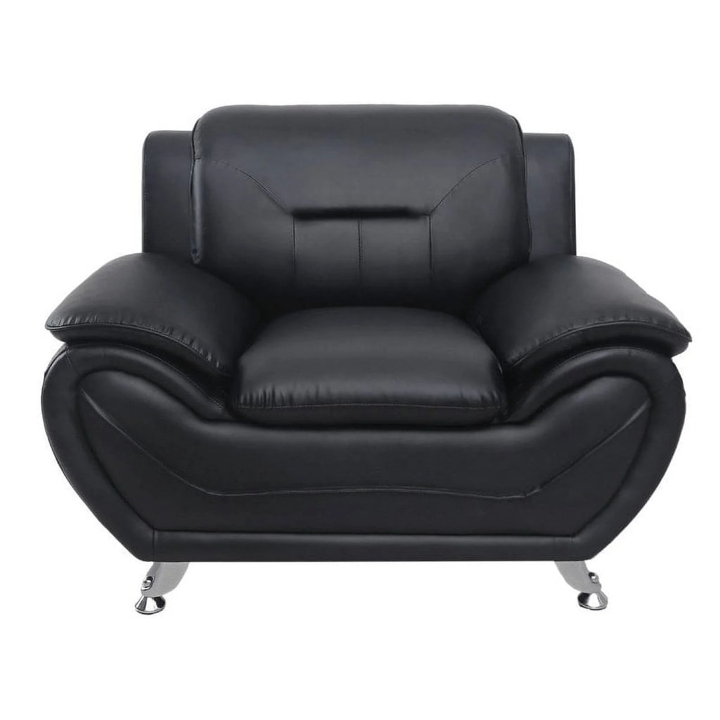 Red Faux Leather Upholstered Club Chair P22858
