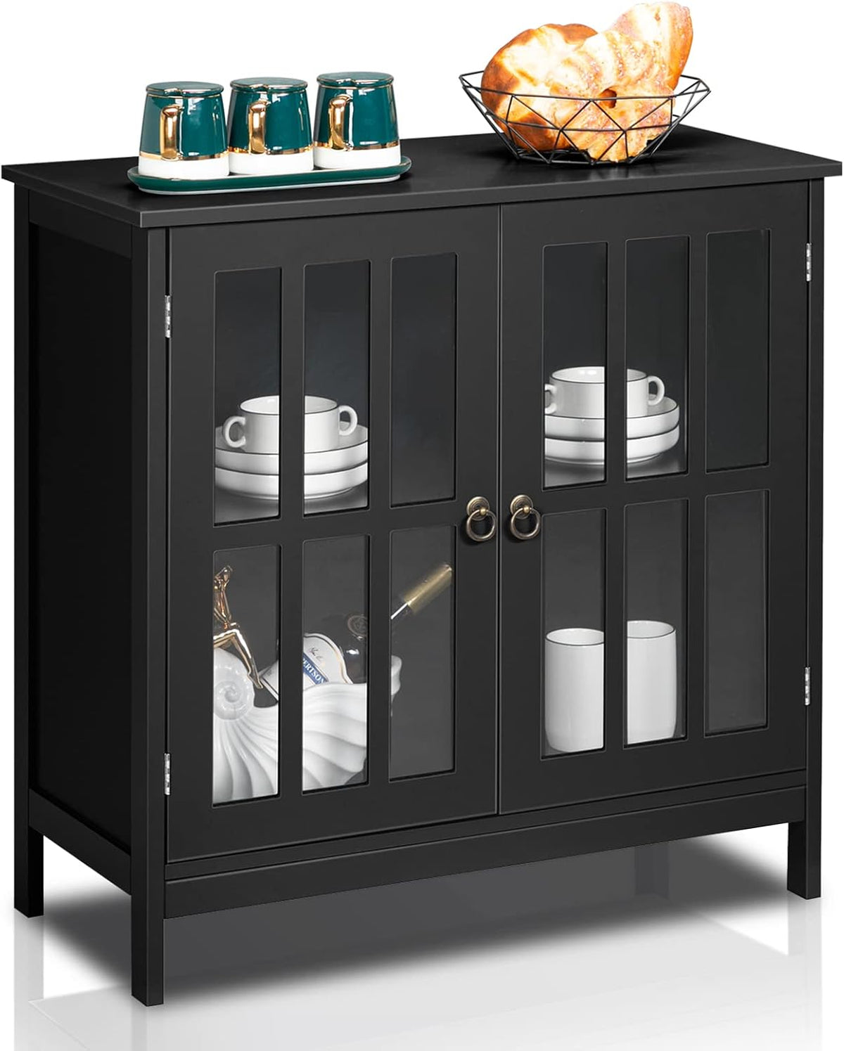 White Buffet Cabinet with Storage L1202