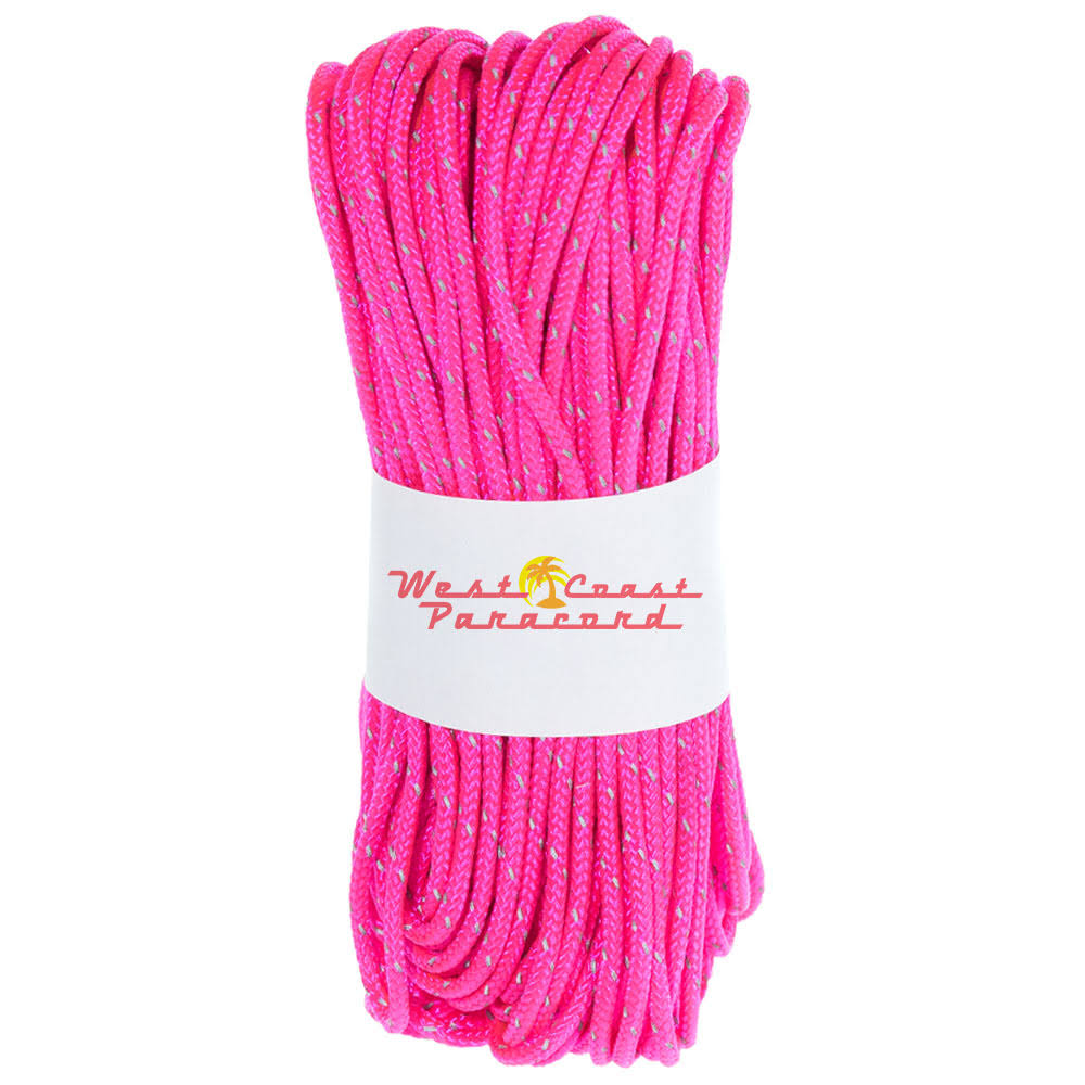 Neon Pink Reflective 95 Paracord J127