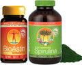 12mg Astaxanthin 50 Count + Spirulina Powder 16 oz Bundle Q373134
