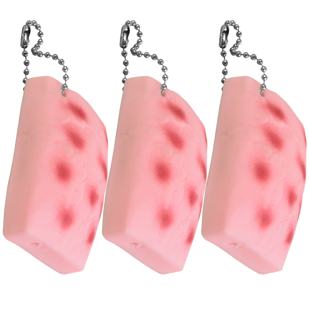 Pink TPR Squeeze Tofu Toy 3 Pcs P277
