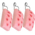 Pink TPR Squeeze Tofu Toy 3 Pcs P277