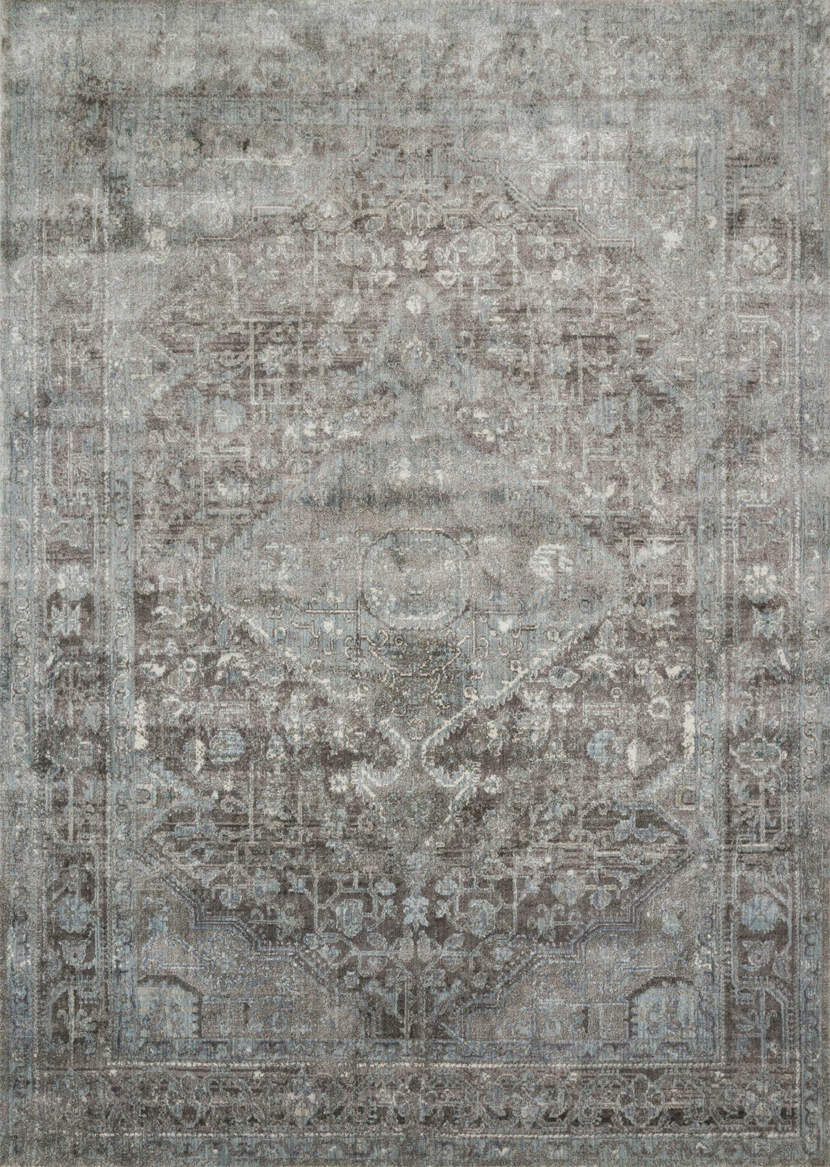 Stone Blue 6'7 x 9'2 Rug J728974