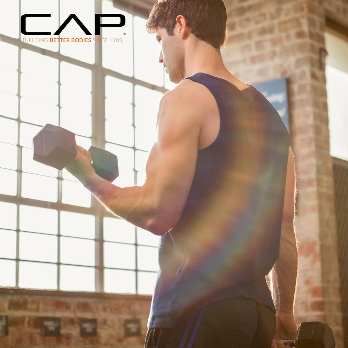 10-Pound Coated Dumbbell with Padded Grip E4640