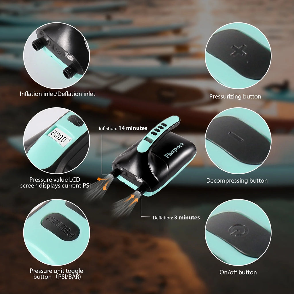Inflatable Electric Paddle Board 11' Length with Electric Pump K403929