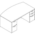 42 x 72 in. Double Pedestal Laminate Desk Unit C57157