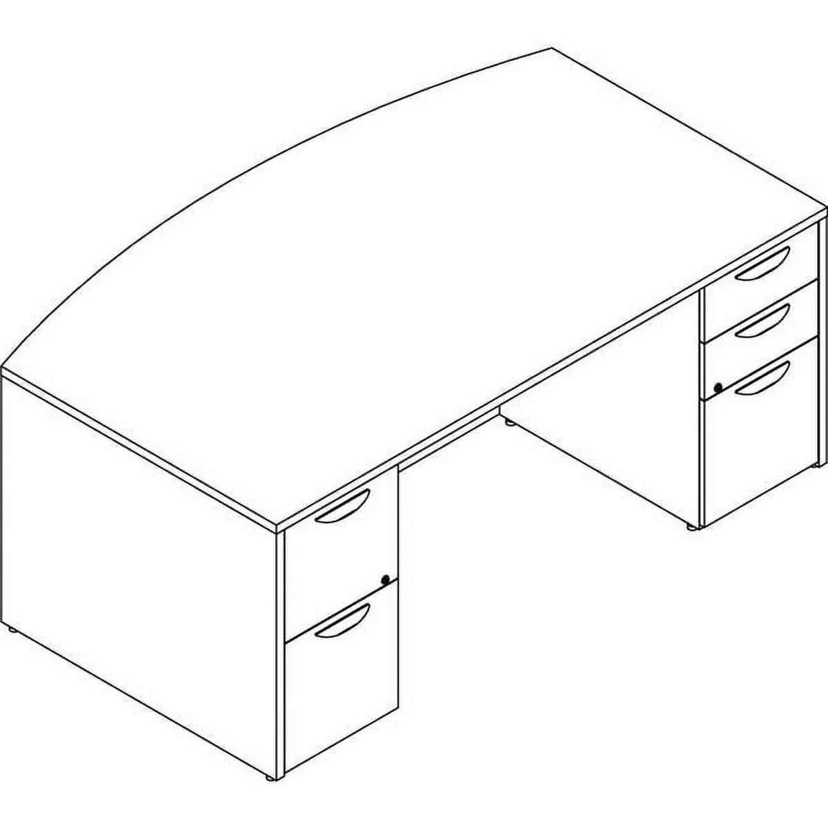 42 x 72 in. Double Pedestal Laminate Desk Unit C57157