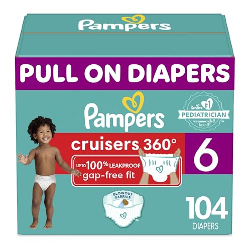 Size 5 Pull-On Disposable Baby Diapers 128 Count G9979