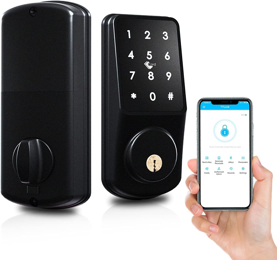 Smart Biometric Bluetooth Keyless Entry Door Lock K688775