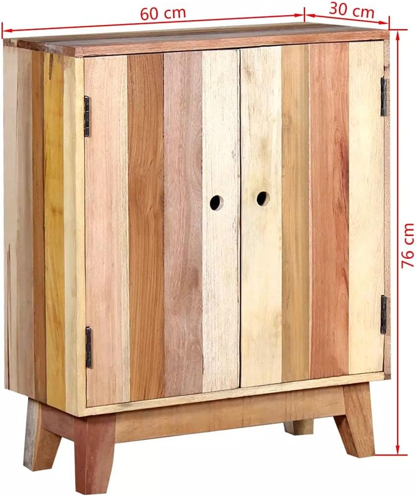 Industrial Wooden Storage Cabinet Sideboard Solid Reclaimed Wood W79876