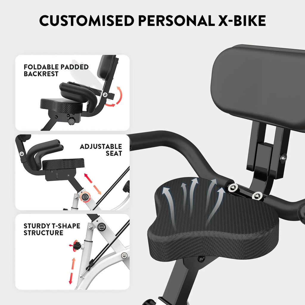 Folding Exercise Bike with 8 Level Adjustable Magnetic Resistance P86997