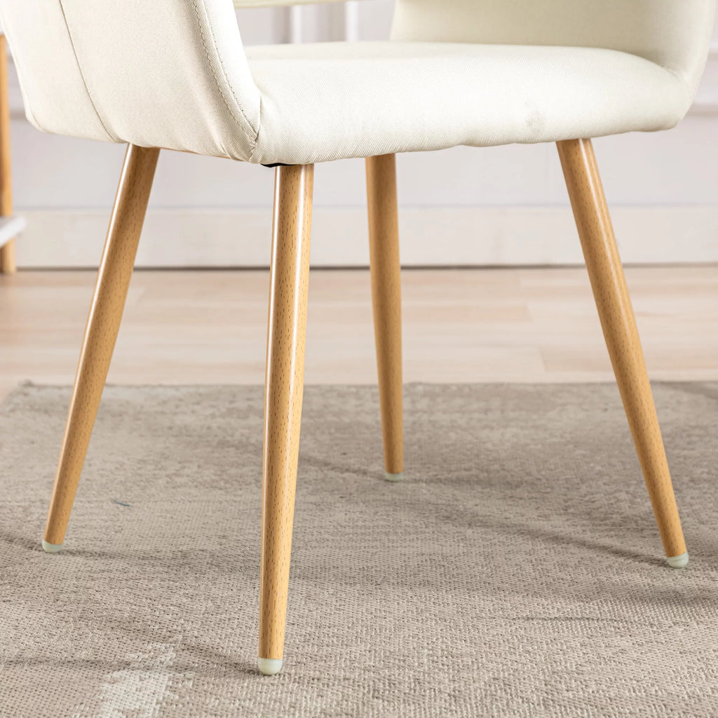 Modern Upholstered Accent Chairs with Metal Legs R349