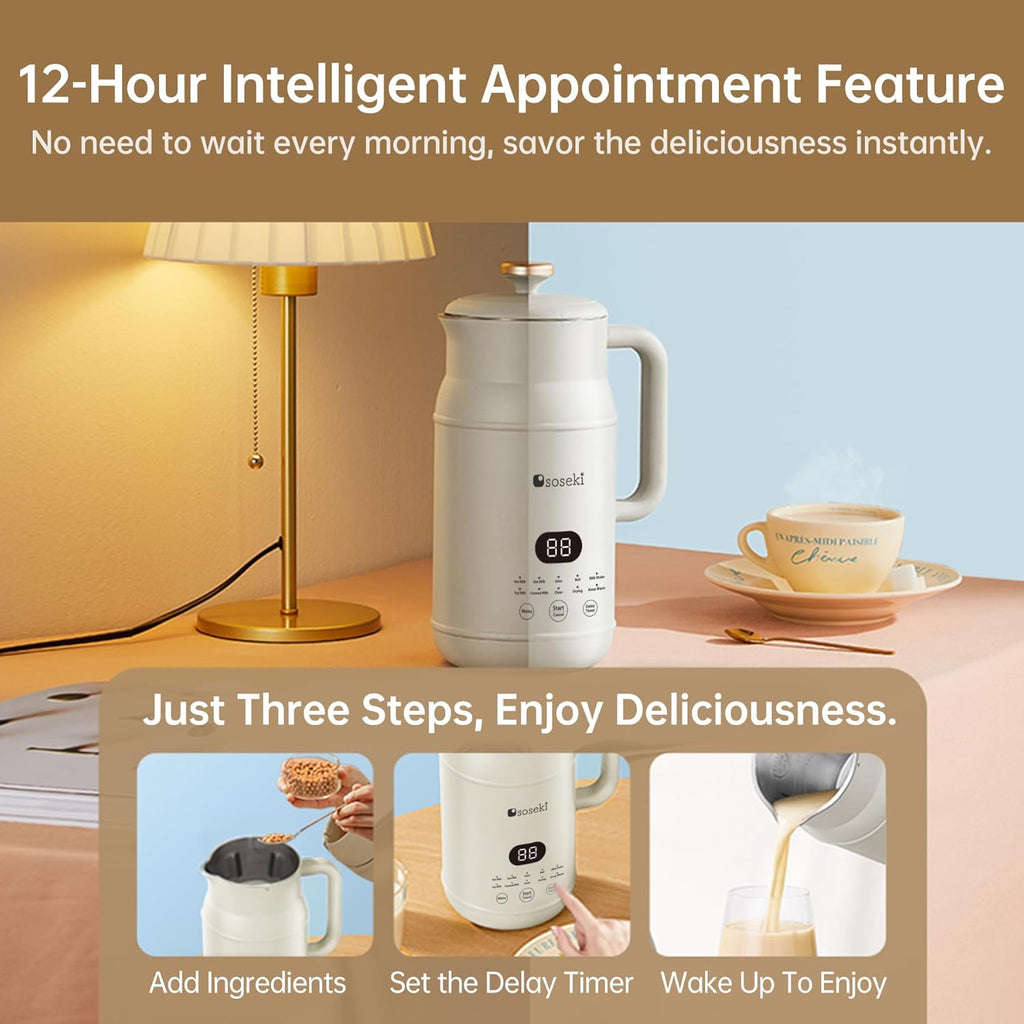 1.05QT Automatic Soy Milk Maker Machine T306786