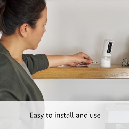 White 360° Pan-Tilt Indoor Cam with Two-Way Talk Z15245