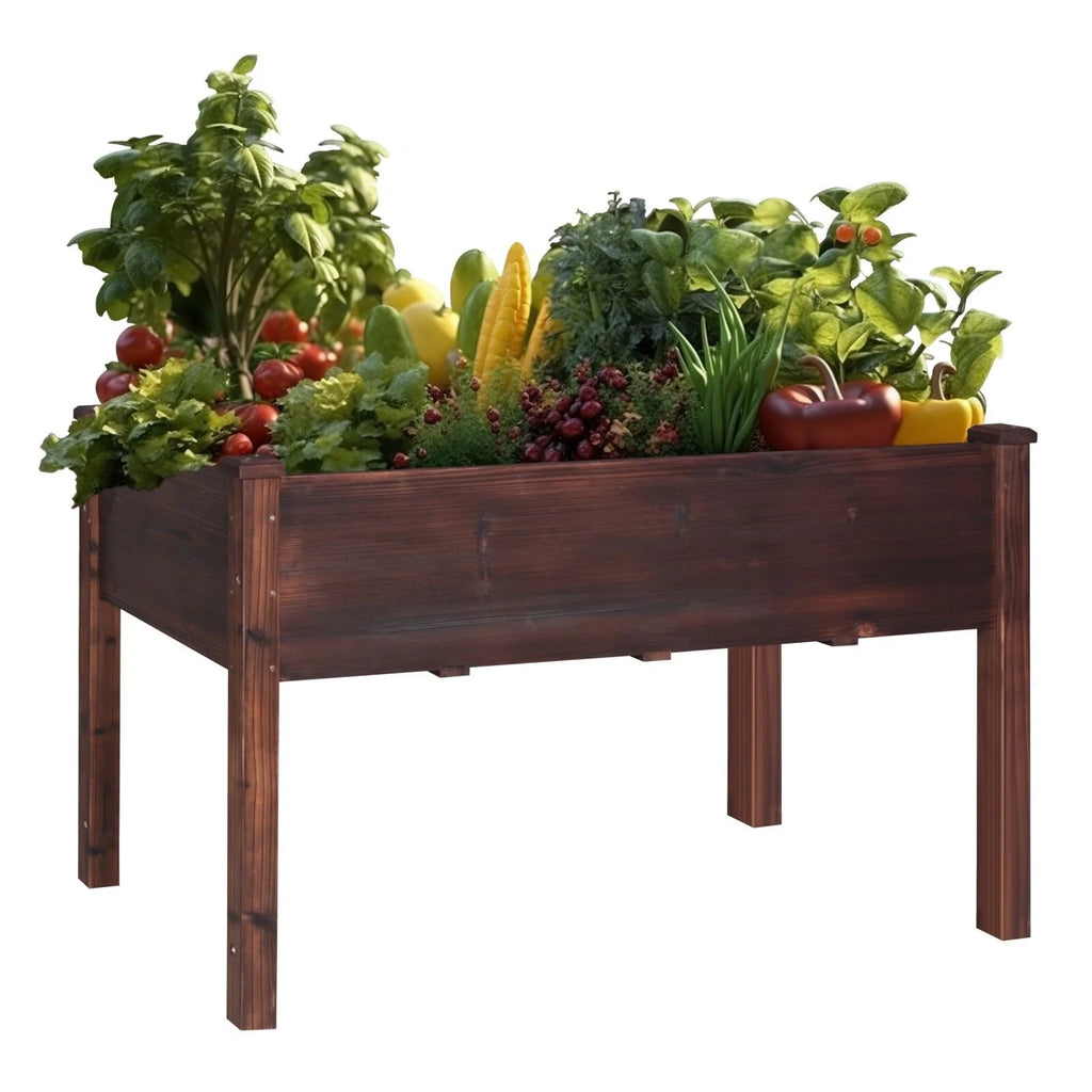 Raised Garden Bed Elevated Planter Box with Drainage Holes V134464