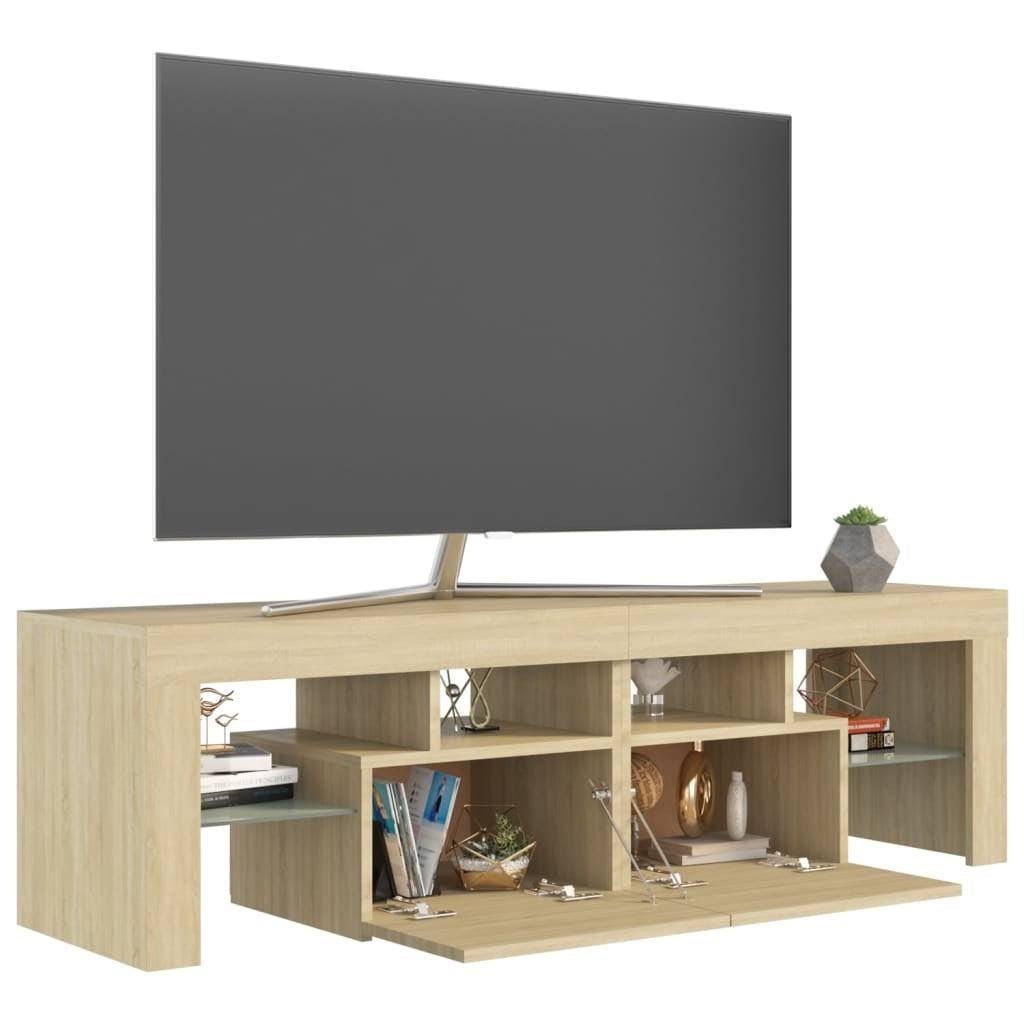 Sonoma Oak TV Cabinet with LED Lights T323074