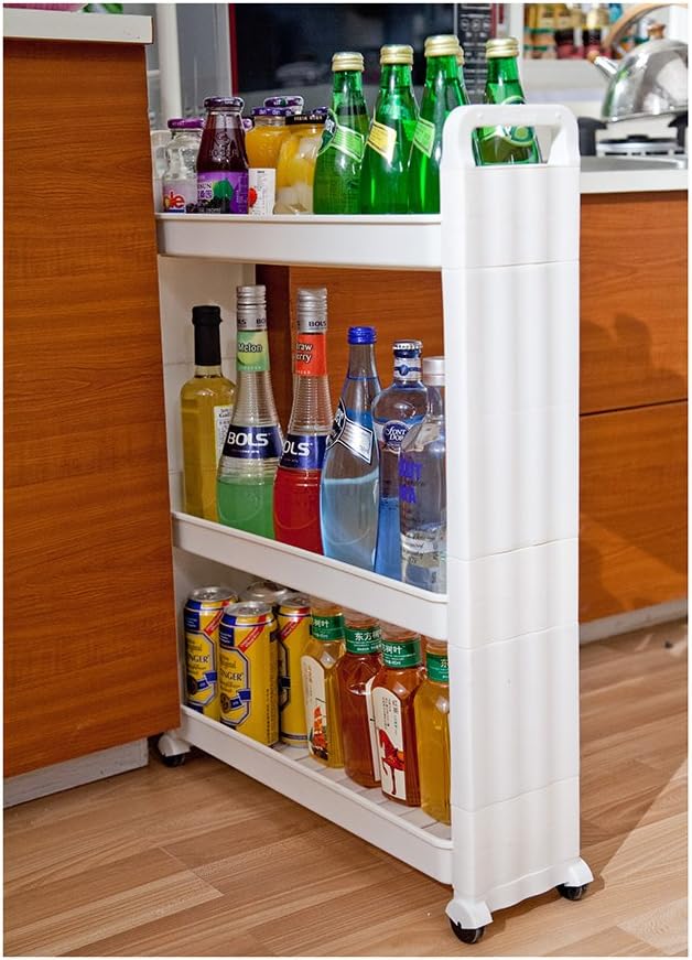 Rolling Slim Cart with Wheels (4-Tier) X40536