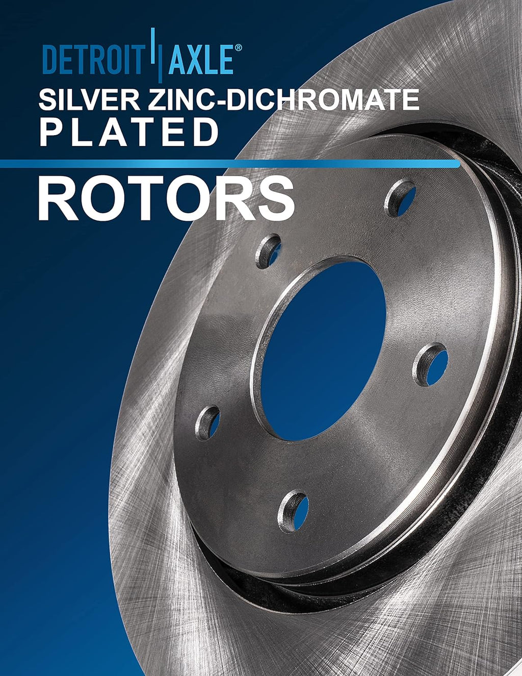 Front and Rear Disc Rotors + Ceramic Brake Pads 8pc Set G936
